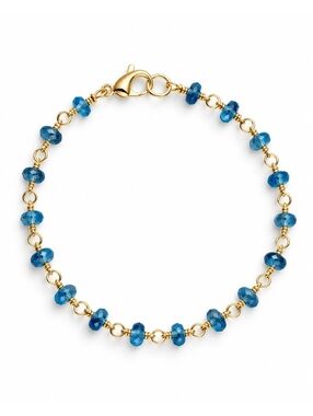 Faceted London Blue Topaz Bracelet